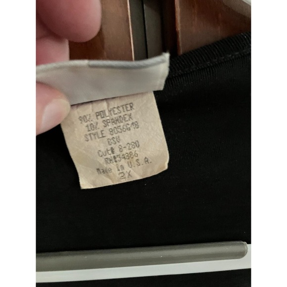 Urban Works Black & Silver Embossed Matching Blouse & Skirt Size 2X! - Picture 11 of 12